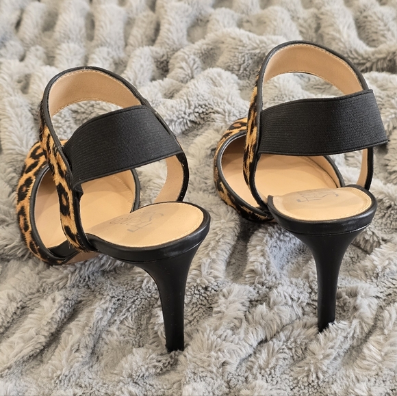 Leopard Print Women's Heels - Picture 2 of 6
